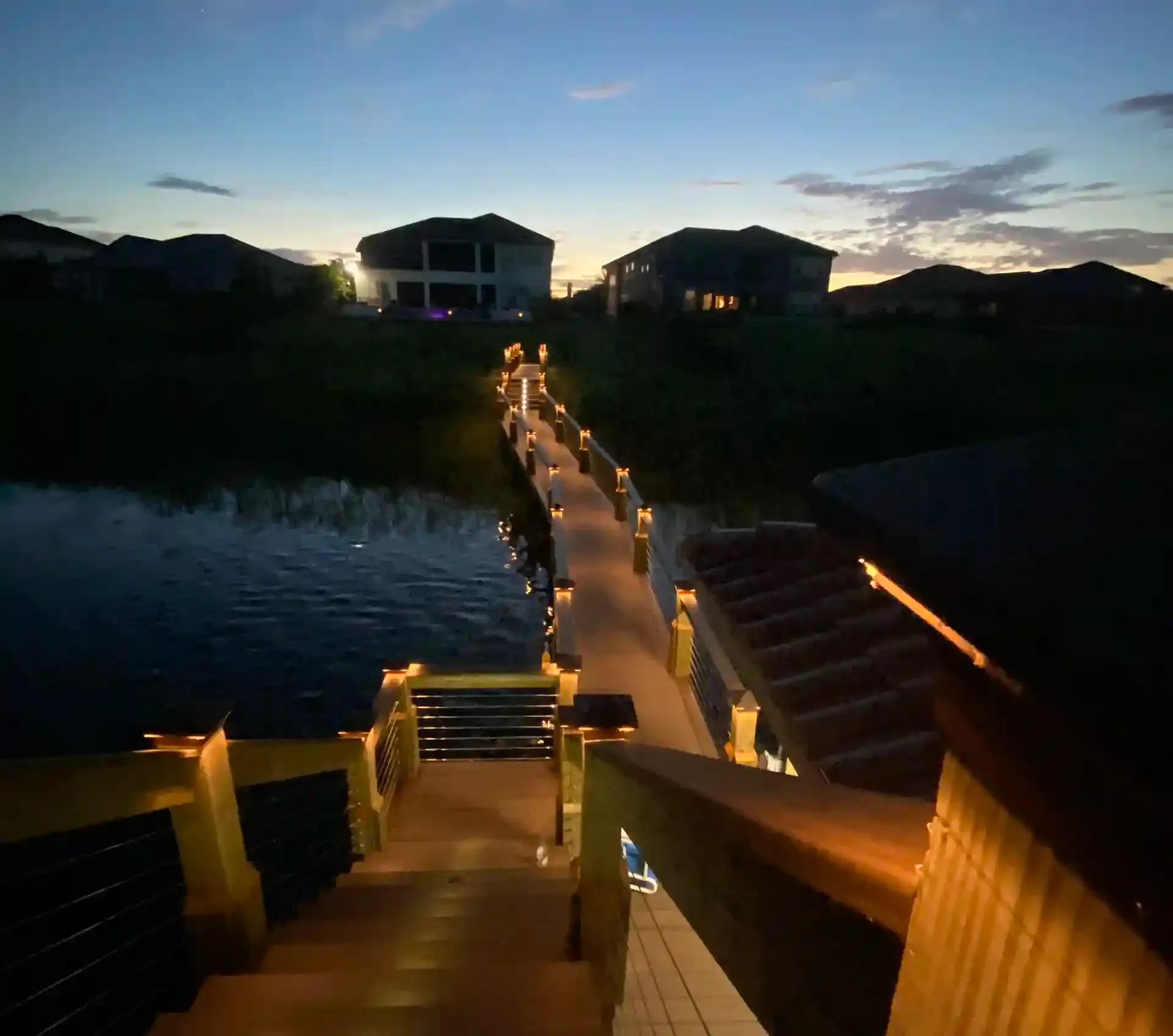 Dock Lighting installation and dock railings contractor near me in central florida